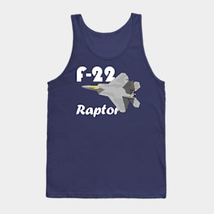 F-22 Raptor with Text Tank Top